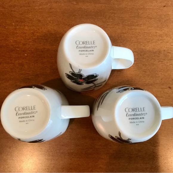 THREE Corelle Mandarin Flower Mugs - Picture 7 of 8